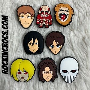 Attack on Titan Croc Charms